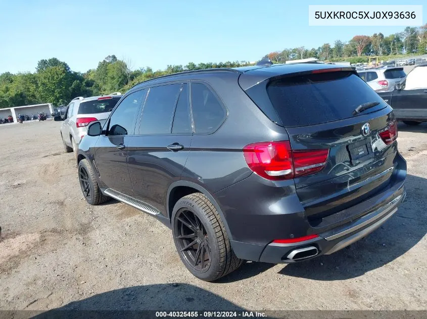 2018 BMW X5 xDrive35I VIN: 5UXKR0C5XJ0X93636 Lot: 40325455