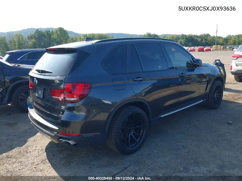 2018 BMW X5 xDrive35I VIN: 5UXKR0C5XJ0X93636 Lot: 40325455