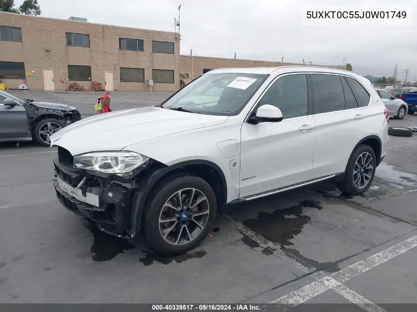 2018 BMW X5 Edrive xDrive40E Iperformance VIN: 5UXKT0C55J0W01749 Lot: 40339517