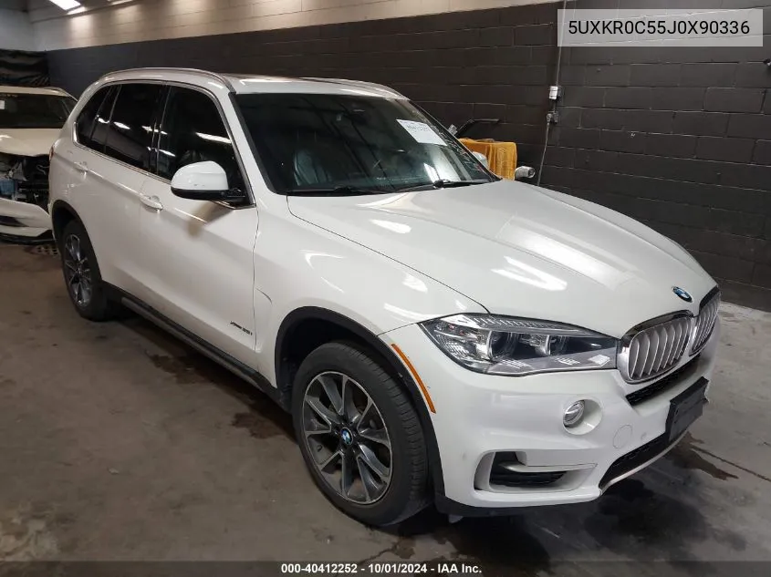 2018 BMW X5 xDrive35I VIN: 5UXKR0C55J0X90336 Lot: 40412252