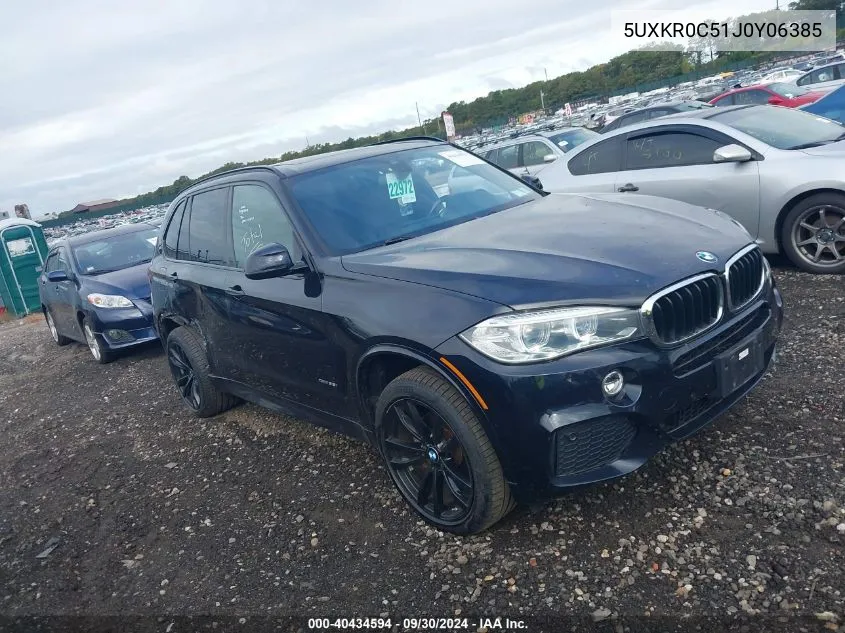 2018 BMW X5 xDrive35I VIN: 5UXKR0C51J0Y06385 Lot: 40434594