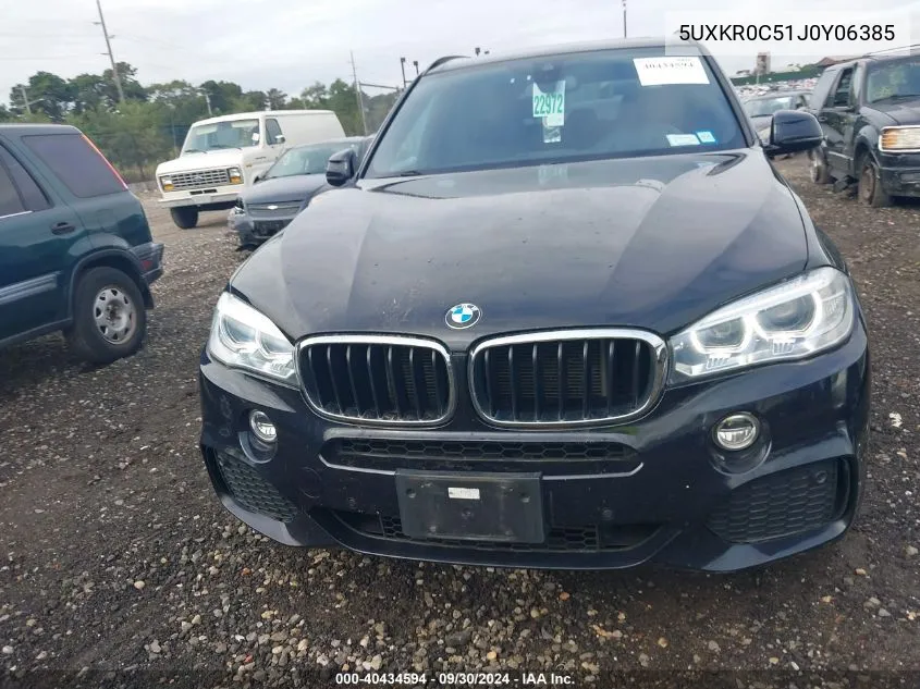 2018 BMW X5 xDrive35I VIN: 5UXKR0C51J0Y06385 Lot: 40434594