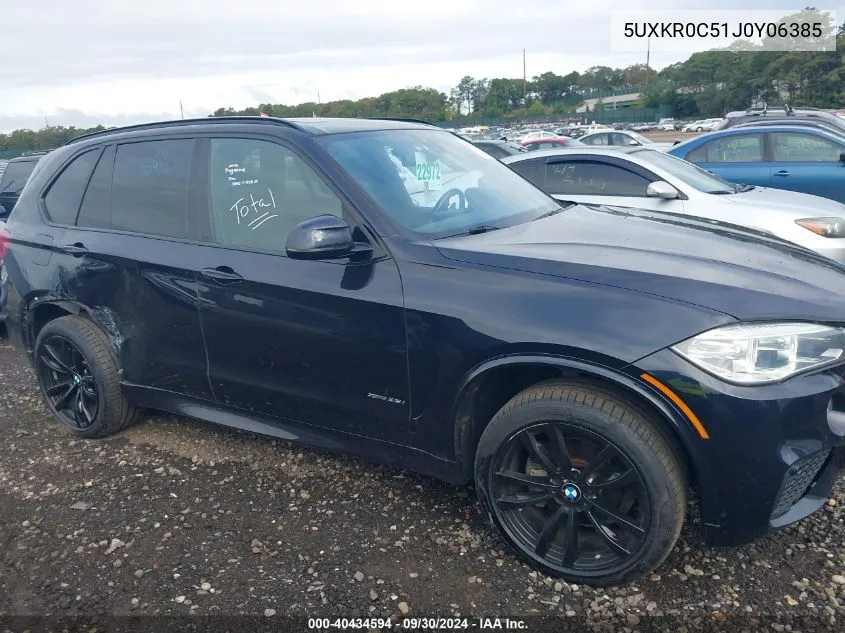 2018 BMW X5 xDrive35I VIN: 5UXKR0C51J0Y06385 Lot: 40434594