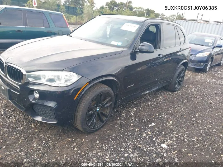 2018 BMW X5 xDrive35I VIN: 5UXKR0C51J0Y06385 Lot: 40434594