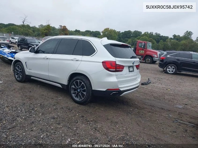 2018 BMW X5 xDrive35I VIN: 5UXKR0C58J0X95742 Lot: 40448793