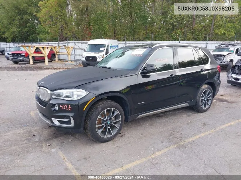 2018 BMW X5 xDrive35I VIN: 5UXKR0C58J0X98205 Lot: 40455026