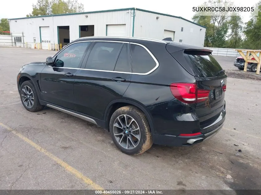 2018 BMW X5 xDrive35I VIN: 5UXKR0C58J0X98205 Lot: 40455026