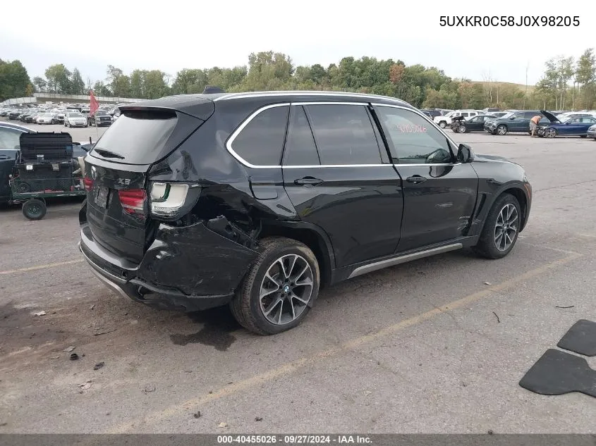 2018 BMW X5 xDrive35I VIN: 5UXKR0C58J0X98205 Lot: 40455026