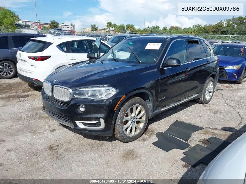 2018 BMW X5 Sdrive35I VIN: 5UXKR2C50J0X09786 Lot: 40473409