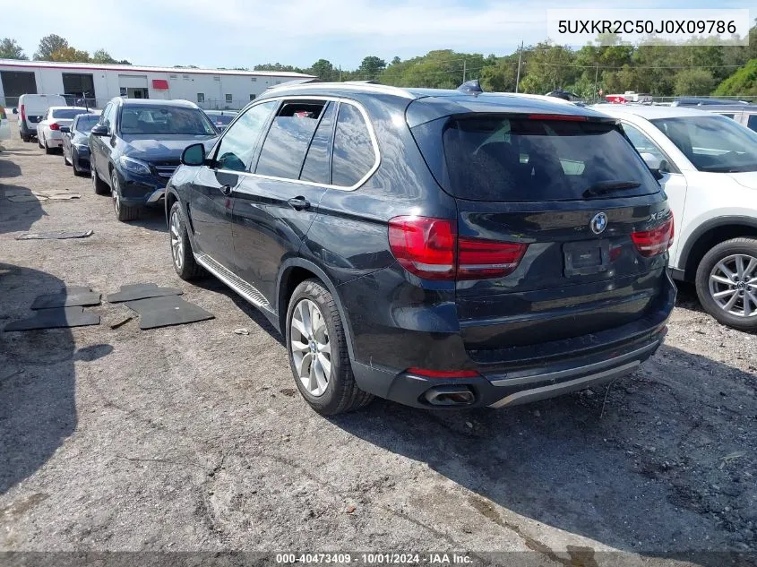 2018 BMW X5 Sdrive35I VIN: 5UXKR2C50J0X09786 Lot: 40473409