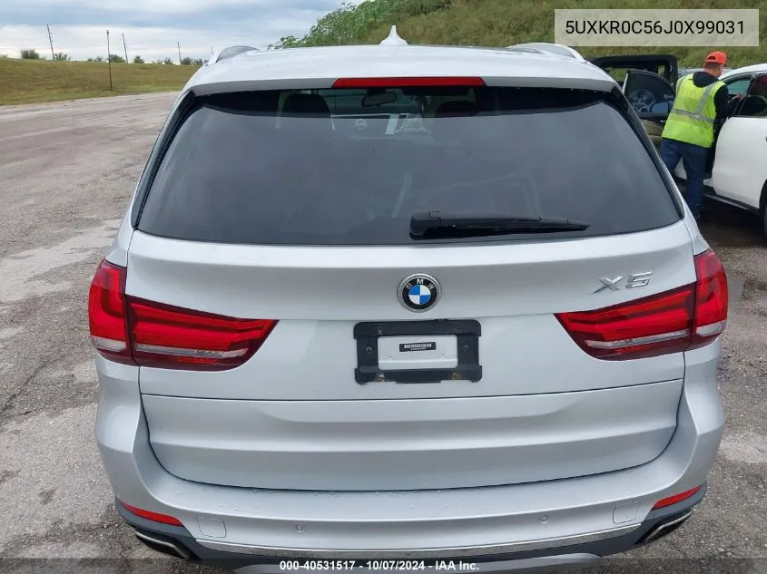 2018 BMW X5 xDrive35I VIN: 5UXKR0C56J0X99031 Lot: 40531517