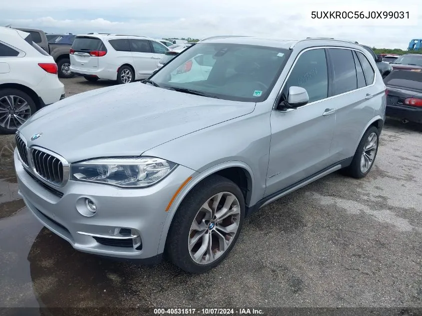 2018 BMW X5 xDrive35I VIN: 5UXKR0C56J0X99031 Lot: 40531517