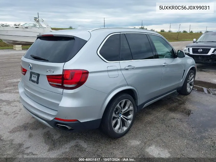 2018 BMW X5 xDrive35I VIN: 5UXKR0C56J0X99031 Lot: 40531517