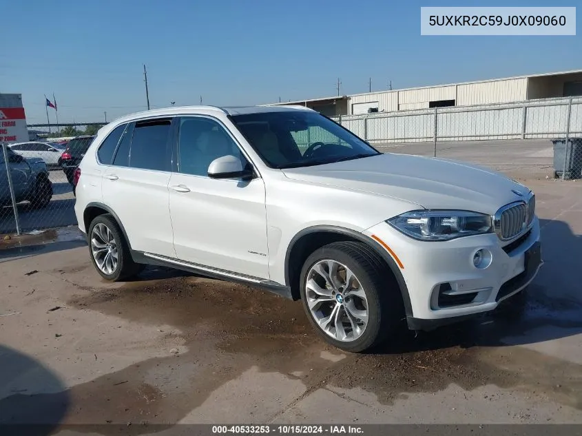 2018 BMW X5 Sdrive35I VIN: 5UXKR2C59J0X09060 Lot: 40533253