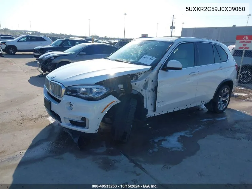 2018 BMW X5 Sdrive35I VIN: 5UXKR2C59J0X09060 Lot: 40533253