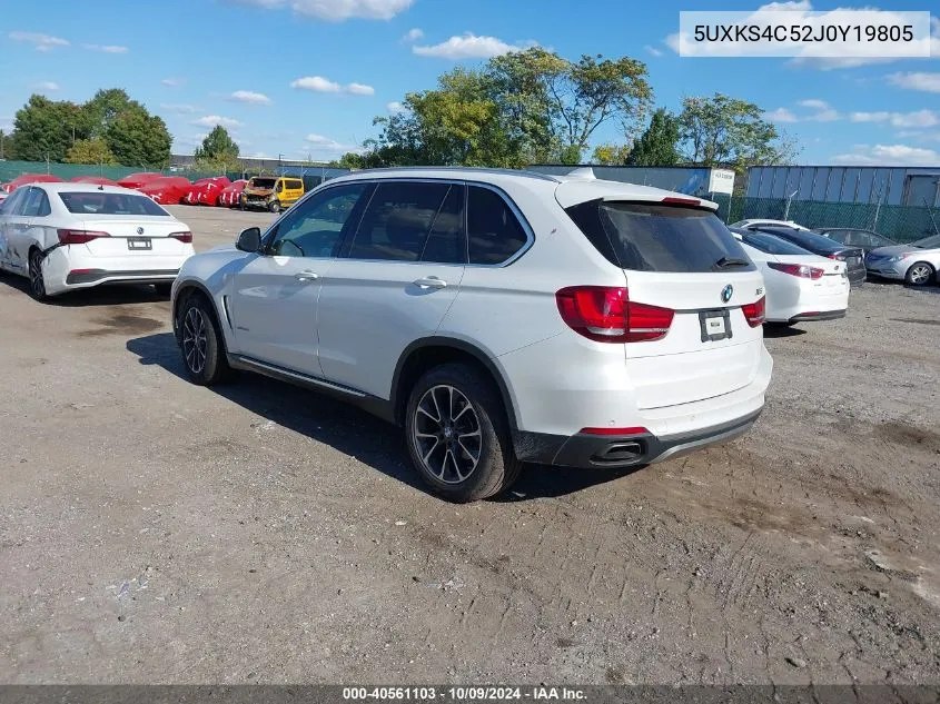 2018 BMW X5 xDrive35D VIN: 5UXKS4C52J0Y19805 Lot: 40561103