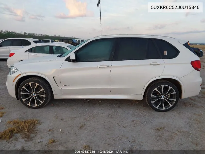 2018 BMW X5 xDrive50I VIN: 5UXKR6C52J0U15846 Lot: 40587349