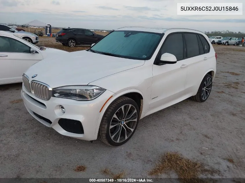 2018 BMW X5 xDrive50I VIN: 5UXKR6C52J0U15846 Lot: 40587349