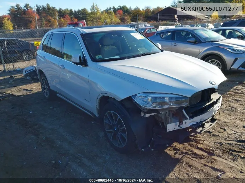 2018 BMW X5 xDrive35I VIN: 5UXKR0C55JL071277 Lot: 40602445