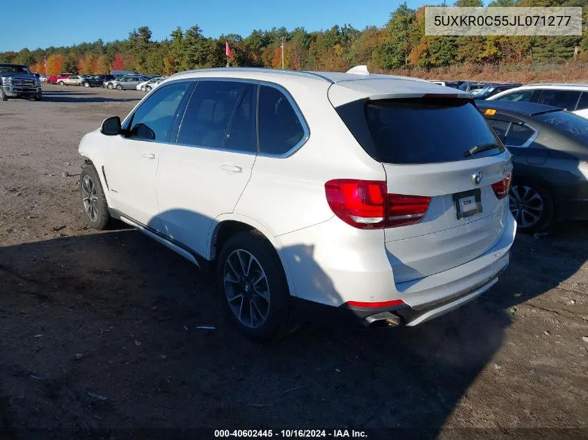 2018 BMW X5 xDrive35I VIN: 5UXKR0C55JL071277 Lot: 40602445