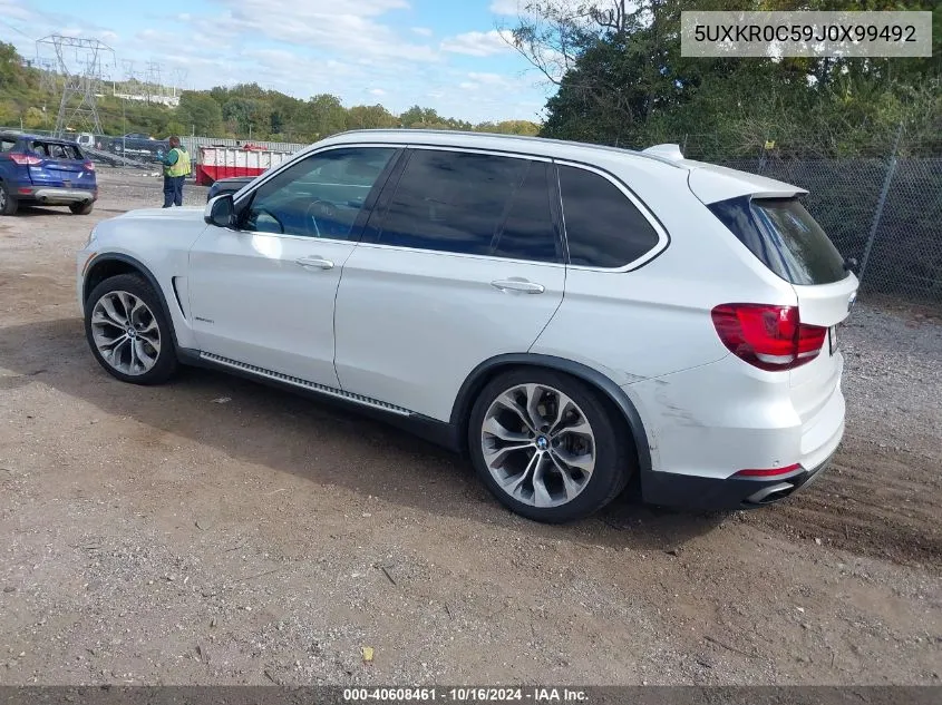 2018 BMW X5 xDrive35I VIN: 5UXKR0C59J0X99492 Lot: 40608461