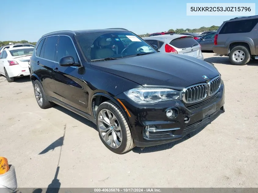 2018 BMW X5 Sdrive35I VIN: 5UXKR2C53J0Z15796 Lot: 40635876