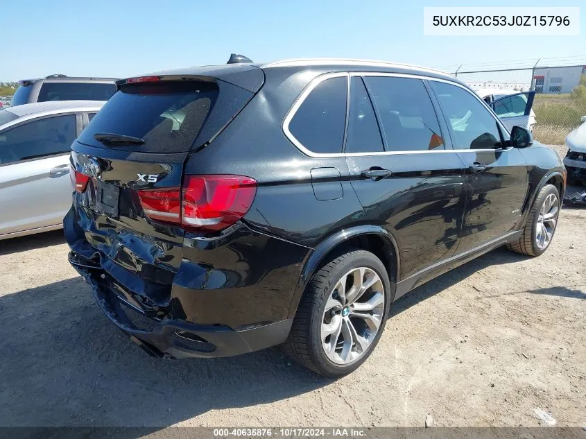 2018 BMW X5 Sdrive35I VIN: 5UXKR2C53J0Z15796 Lot: 40635876