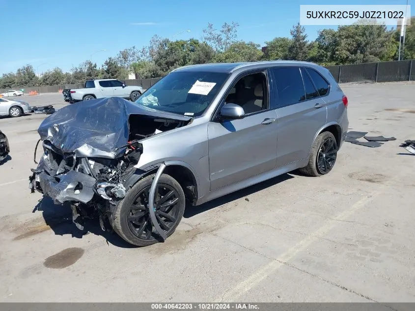 2018 BMW X5 Sdrive35I VIN: 5UXKR2C59J0Z21022 Lot: 40642203