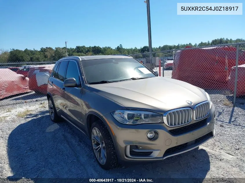 2018 BMW X5 Sdrive35I VIN: 5UXKR2C54J0Z18917 Lot: 40643917