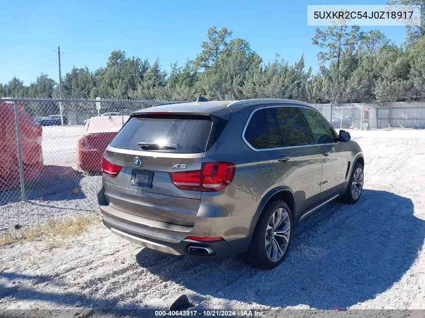 2018 BMW X5 Sdrive35I VIN: 5UXKR2C54J0Z18917 Lot: 40643917