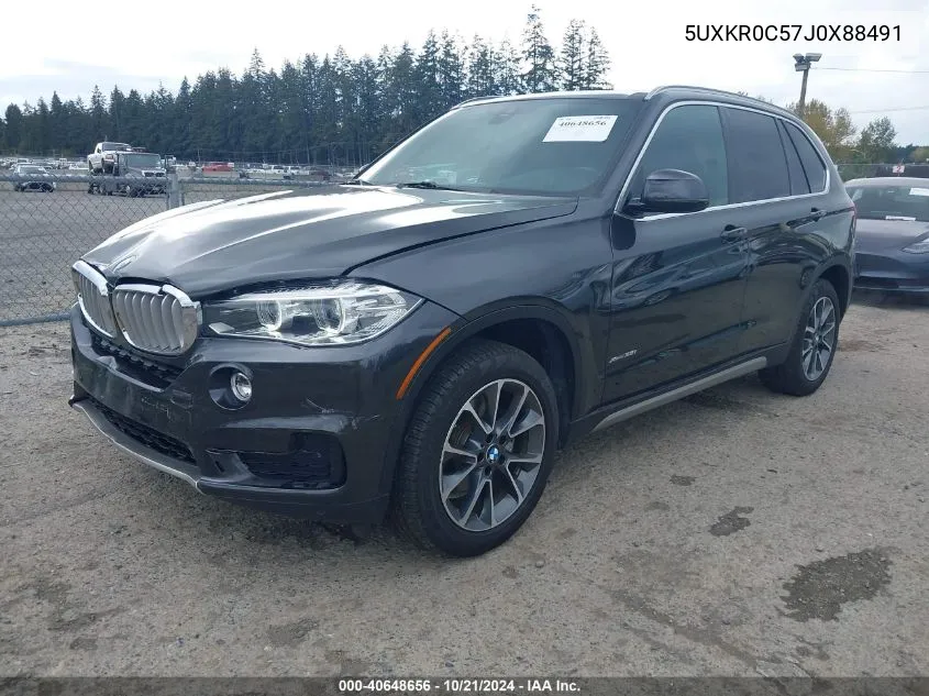 2018 BMW X5 xDrive35I VIN: 5UXKR0C57J0X88491 Lot: 40648656