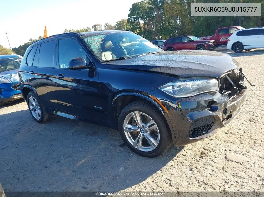 2018 BMW X5 xDrive50I VIN: 5UXKR6C59J0U15777 Lot: 40665362