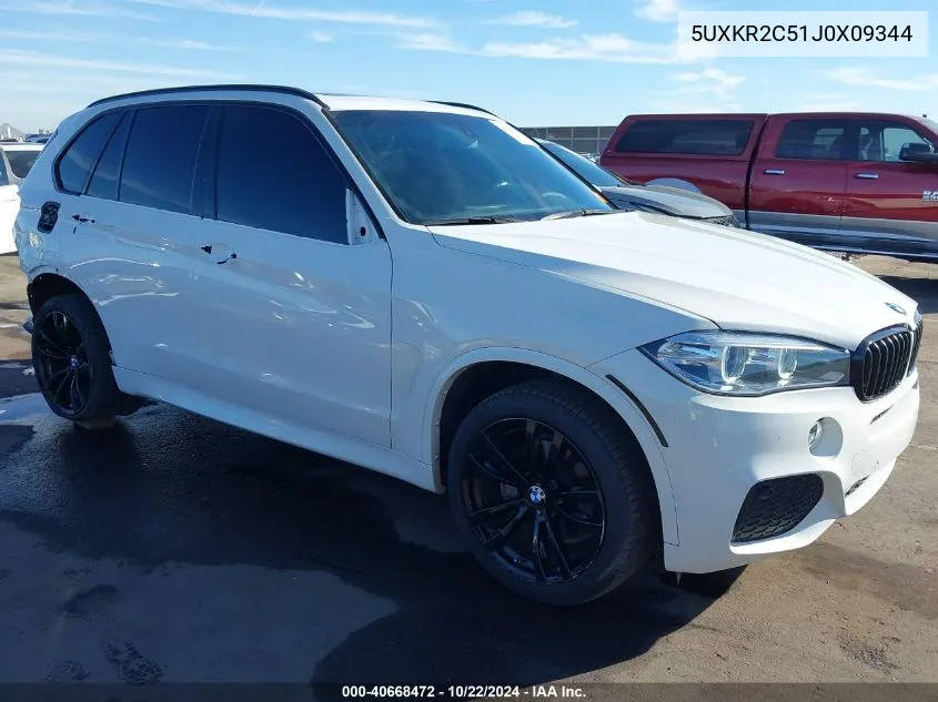 2018 BMW X5 Sdrive35I VIN: 5UXKR2C51J0X09344 Lot: 40668472