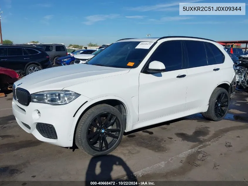 2018 BMW X5 Sdrive35I VIN: 5UXKR2C51J0X09344 Lot: 40668472