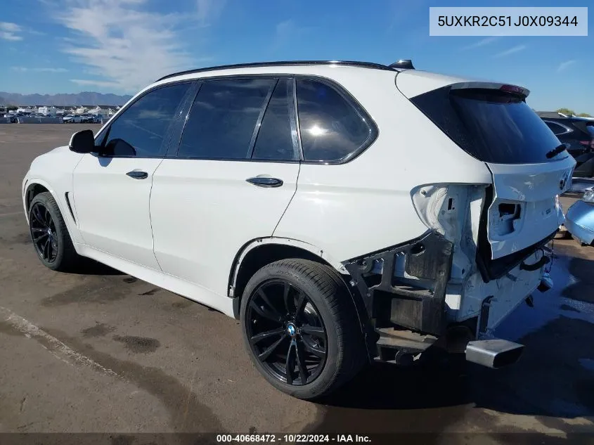 2018 BMW X5 Sdrive35I VIN: 5UXKR2C51J0X09344 Lot: 40668472