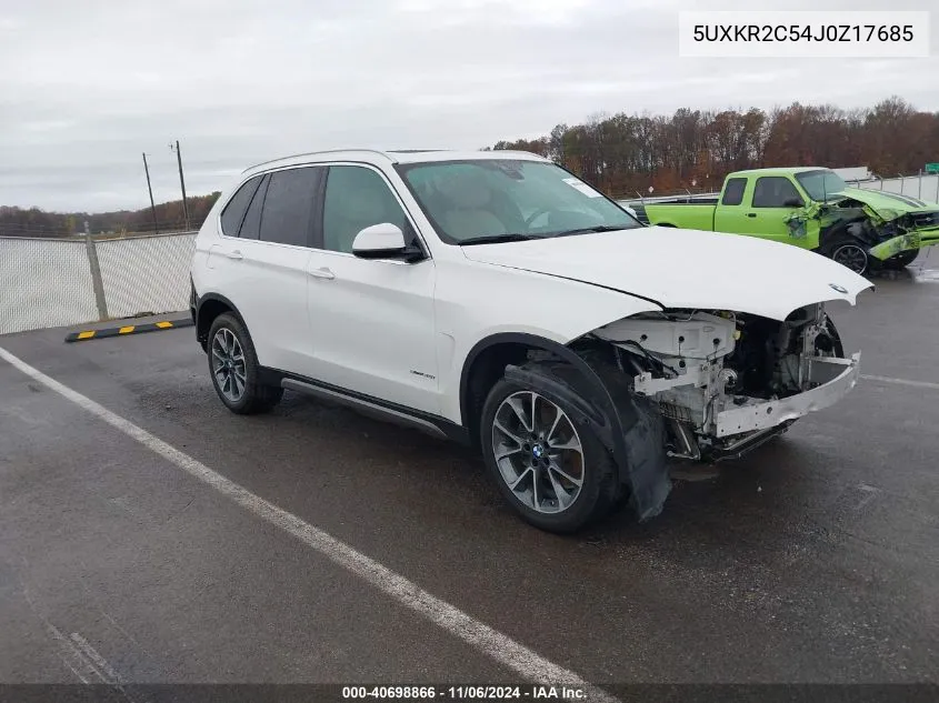 5UXKR2C54J0Z17685 2018 BMW X5 Sdrive35I