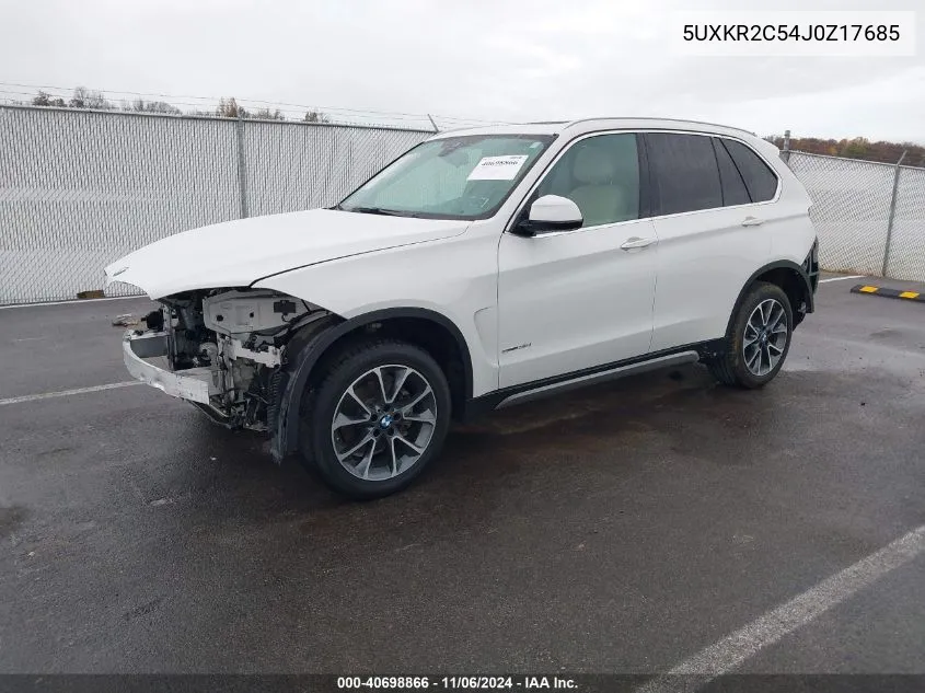 5UXKR2C54J0Z17685 2018 BMW X5 Sdrive35I