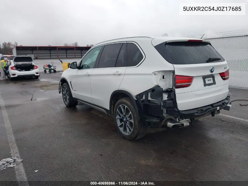 5UXKR2C54J0Z17685 2018 BMW X5 Sdrive35I