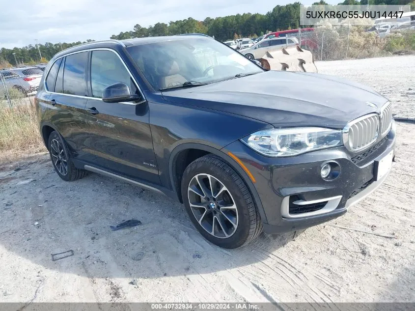 2018 BMW X5 xDrive50I VIN: 5UXKR6C55J0U14447 Lot: 40732934