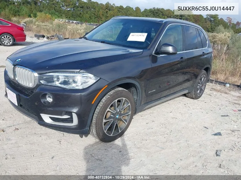 2018 BMW X5 xDrive50I VIN: 5UXKR6C55J0U14447 Lot: 40732934