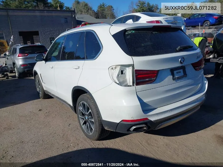 2018 BMW X5 xDrive35I VIN: 5UXKR0C59JL071282 Lot: 40872541