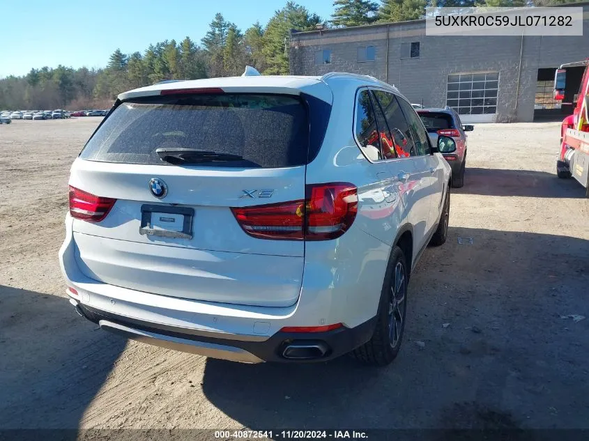 2018 BMW X5 xDrive35I VIN: 5UXKR0C59JL071282 Lot: 40872541