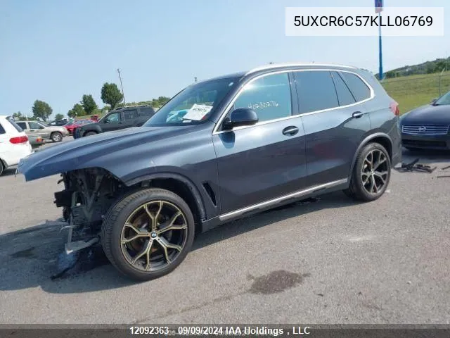 2019 BMW X5 VIN: 5UXCR6C57KLL06769 Lot: 12092363