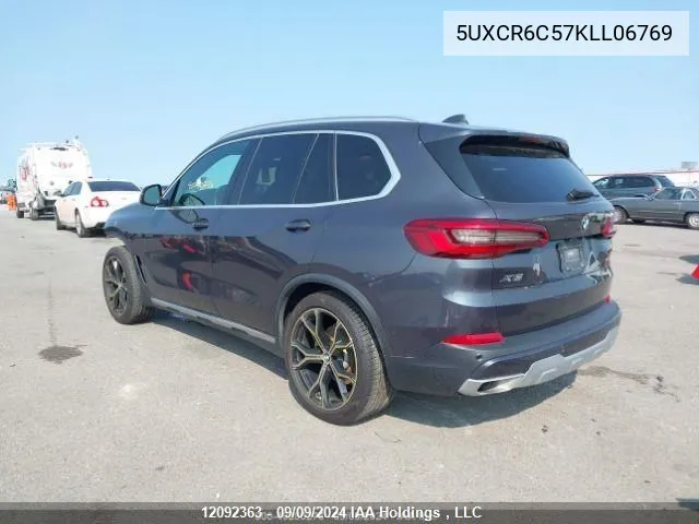 2019 BMW X5 VIN: 5UXCR6C57KLL06769 Lot: 12092363