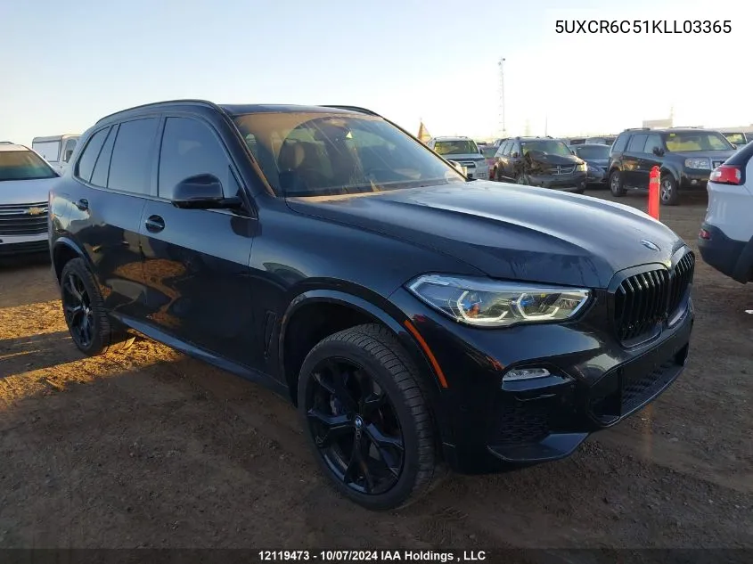 2019 BMW X5 VIN: 5UXCR6C51KLL03365 Lot: 12119473