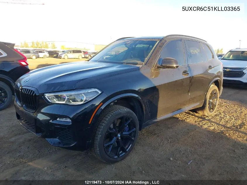 2019 BMW X5 VIN: 5UXCR6C51KLL03365 Lot: 12119473