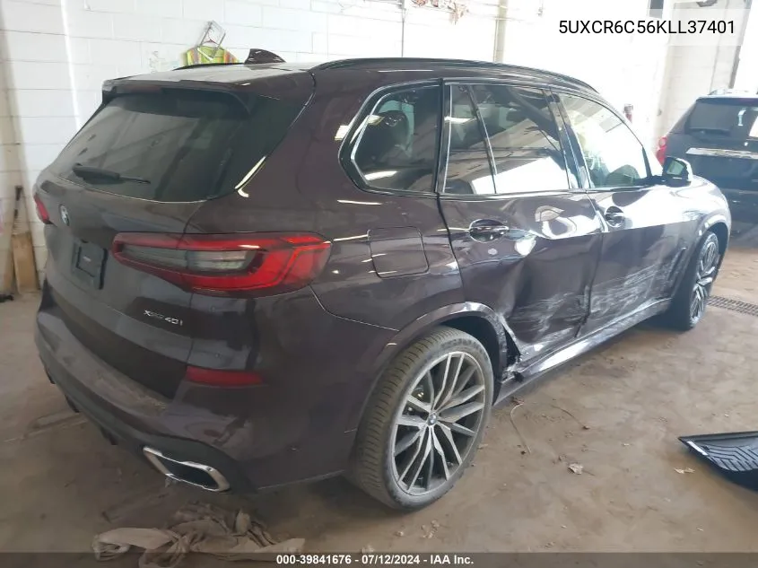 2019 BMW X5 xDrive40I VIN: 5UXCR6C56KLL37401 Lot: 39841676