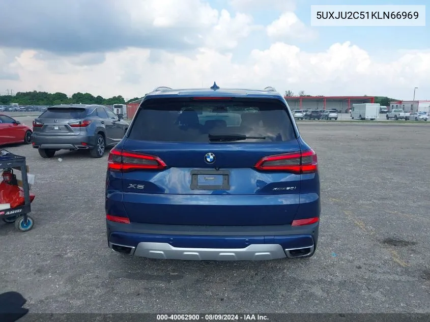 2019 BMW X5 xDrive50I VIN: 5UXJU2C51KLN66969 Lot: 40062900