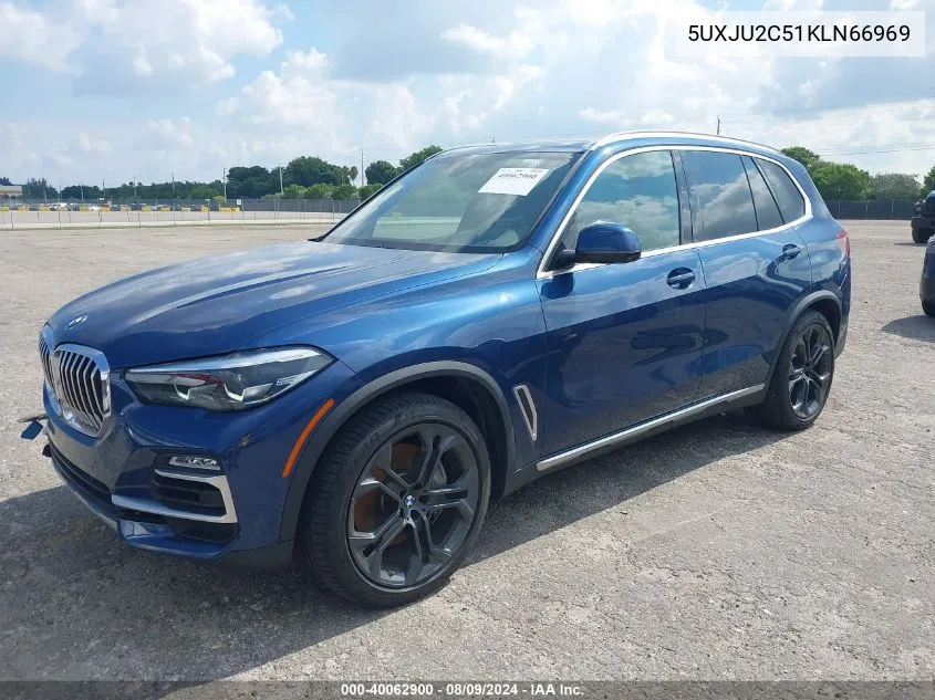 2019 BMW X5 xDrive50I VIN: 5UXJU2C51KLN66969 Lot: 40062900