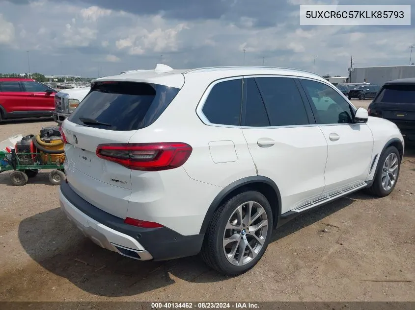 2019 BMW X5 xDrive40I VIN: 5UXCR6C57KLK85793 Lot: 40134462